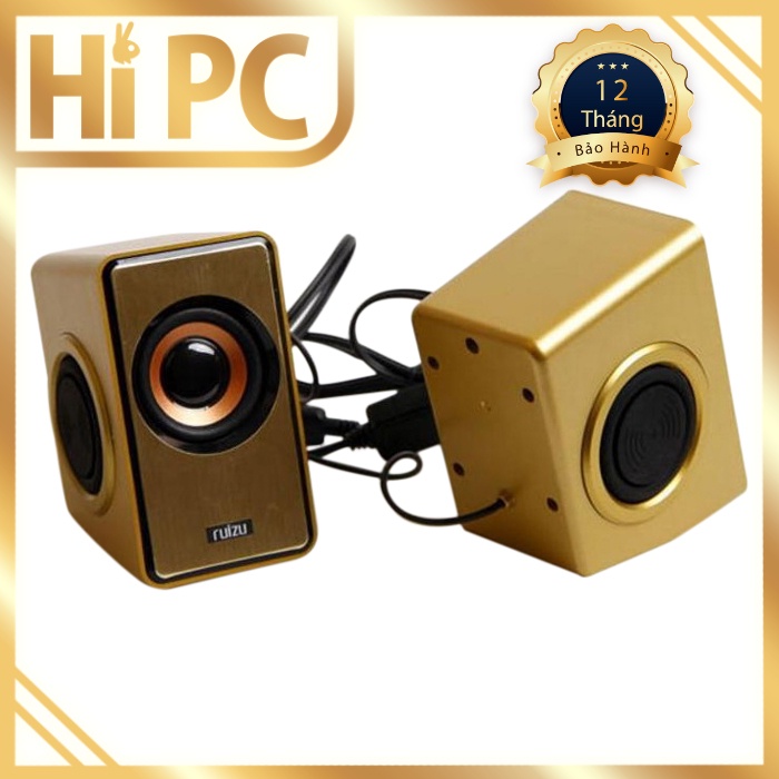 Loa Vi Tính 2.0 Ruizu RS-320 (Gold) CHÍNH HÃNG