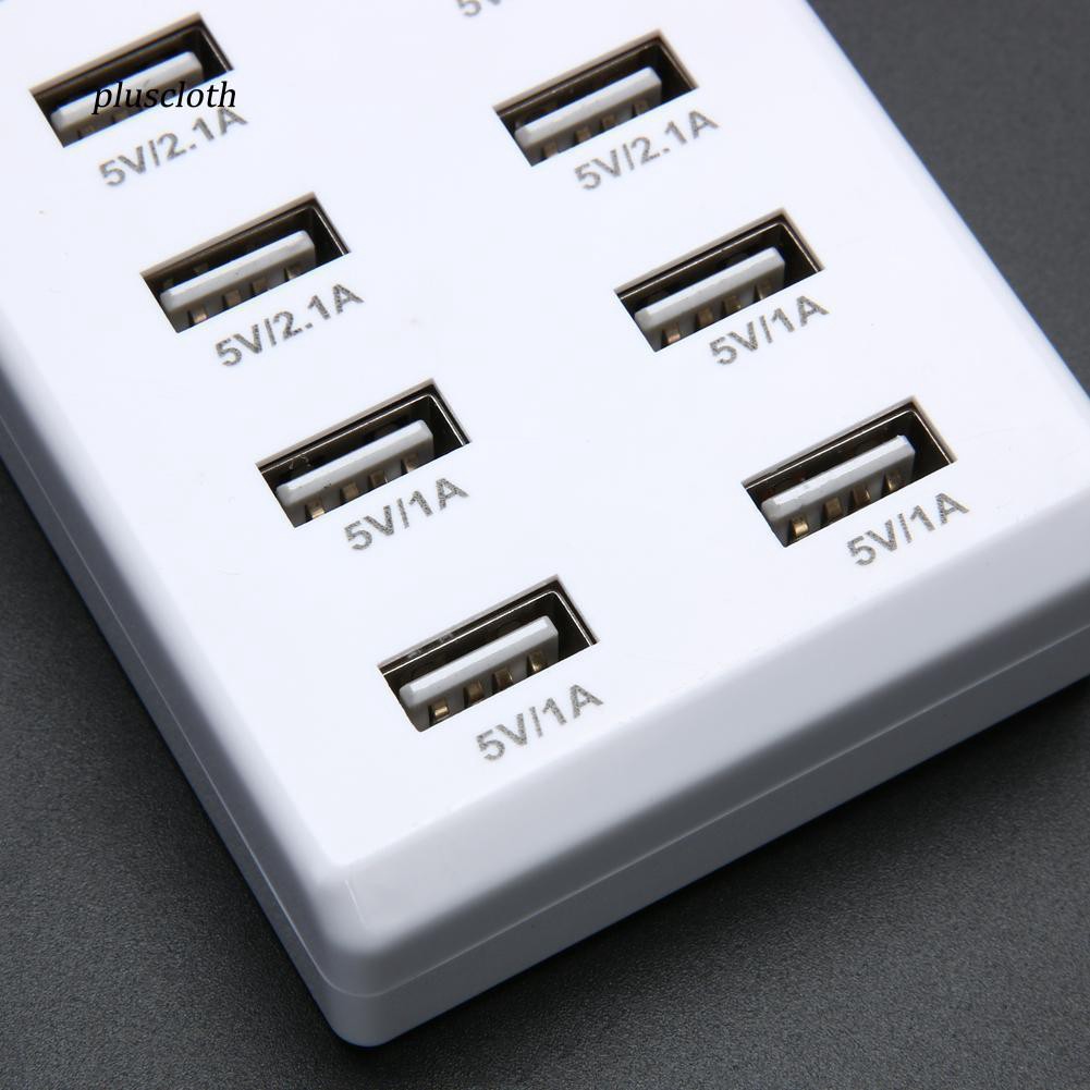 Ổ cắm sạc USB nhanh gắn tường 10 cổng