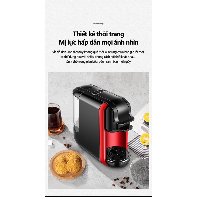 Máy pha cà phê đa năng máy pha coffee dùng được với bột viên nén nespresso DG Nestle gia dụng pha nhanh cà phê buổi sáng