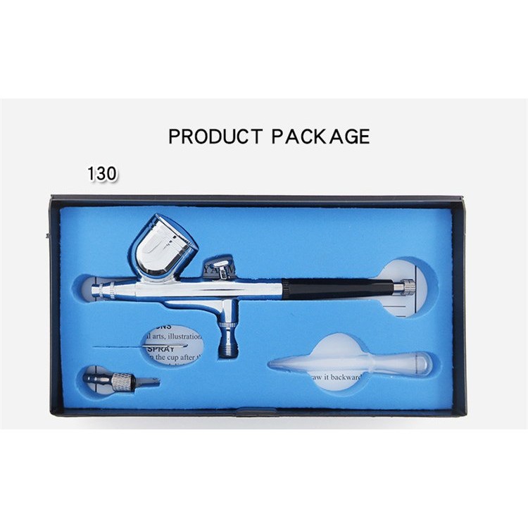 Trọn bộ súng phun sơn Airbrush HD 130 kèm máy nén khí mini