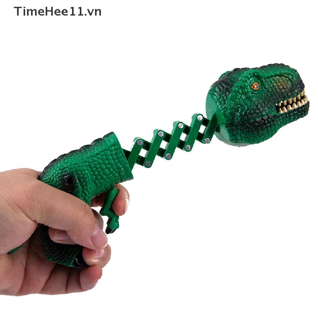 Timehee Kẹp Lò Xo Hình Cá Mập / Khủng Long Cắn Tay Vui Nhộn
