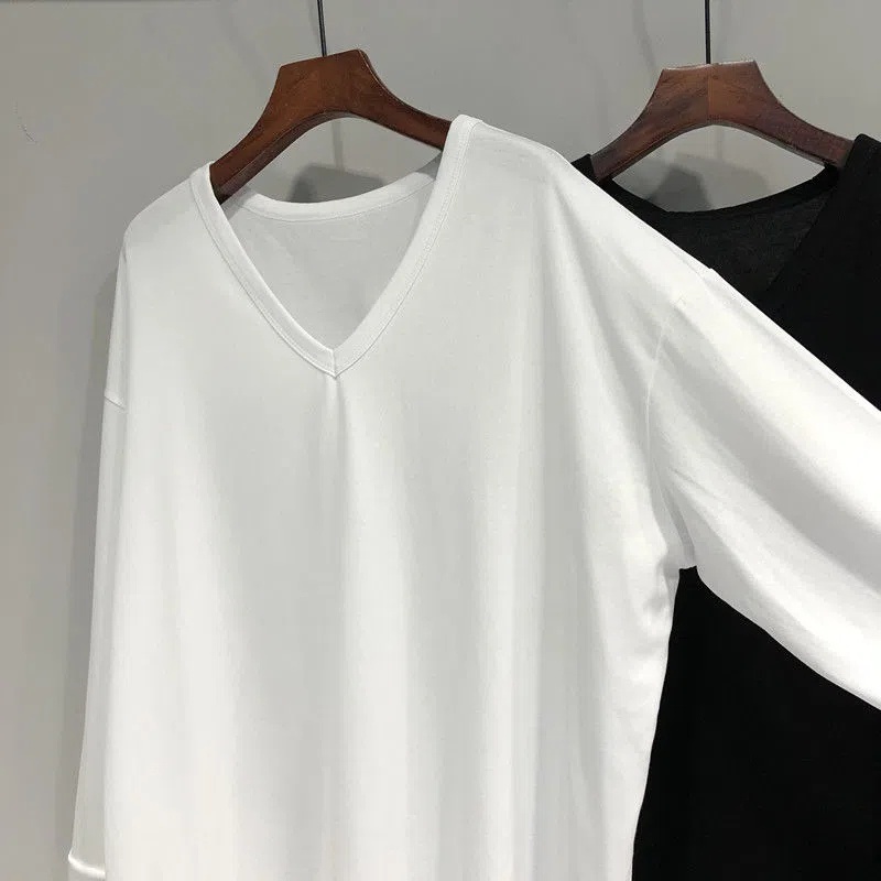 Áo Thun Nữ Oversized Cổ Chữ V Tay Dài C9525 [50-150KG]