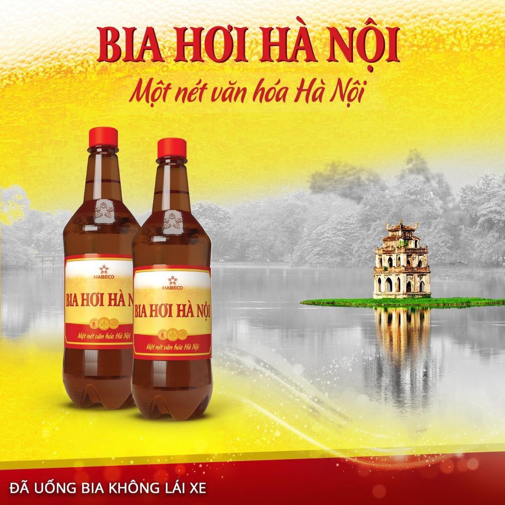 BIA HƠI HÀ NỘI CHAI NHỰA 1 LÍT