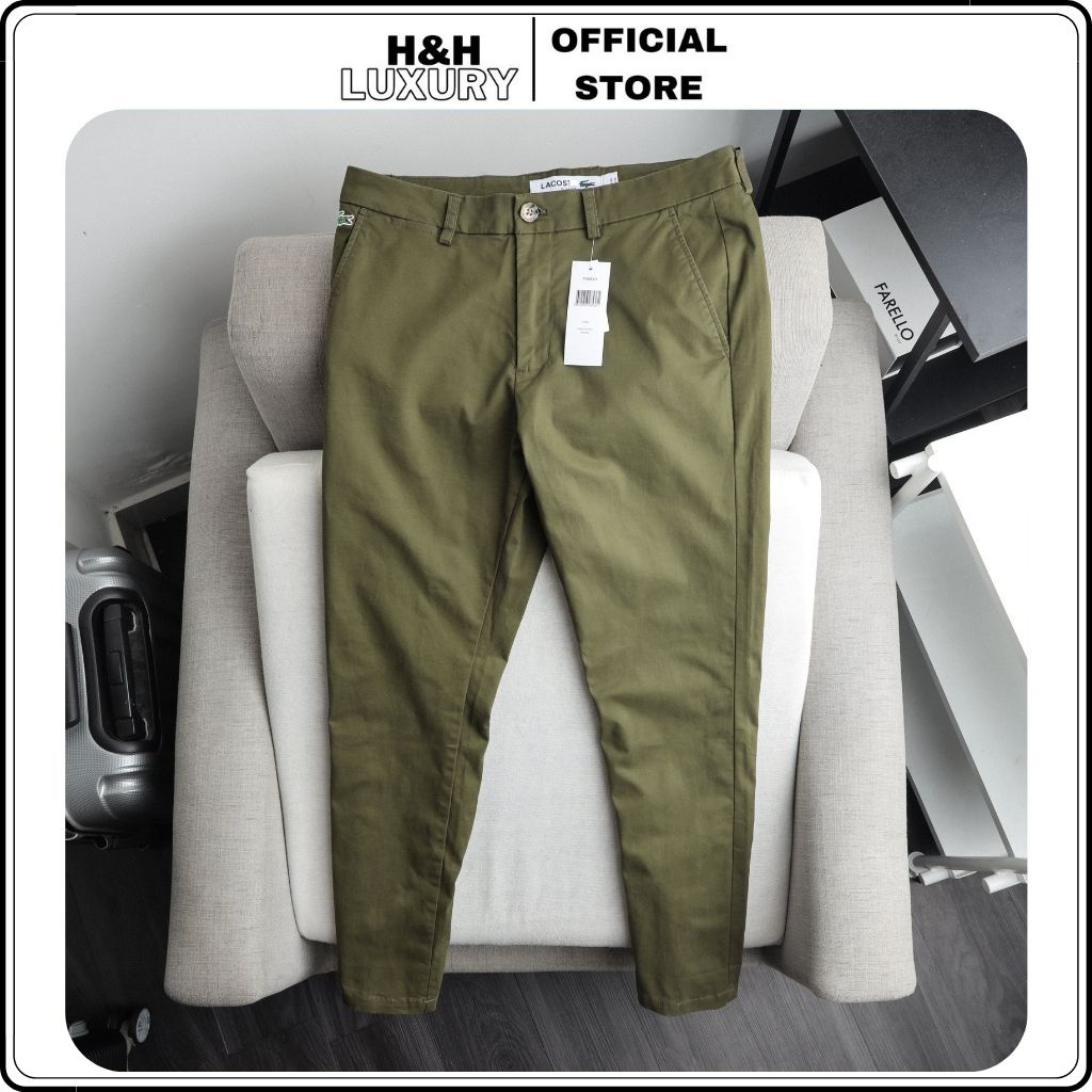 Quần kaki nam ống suông, quần kaki cao cấp chất liệu kaki siêu nhẹ xuất xịn - H&H LUXURY