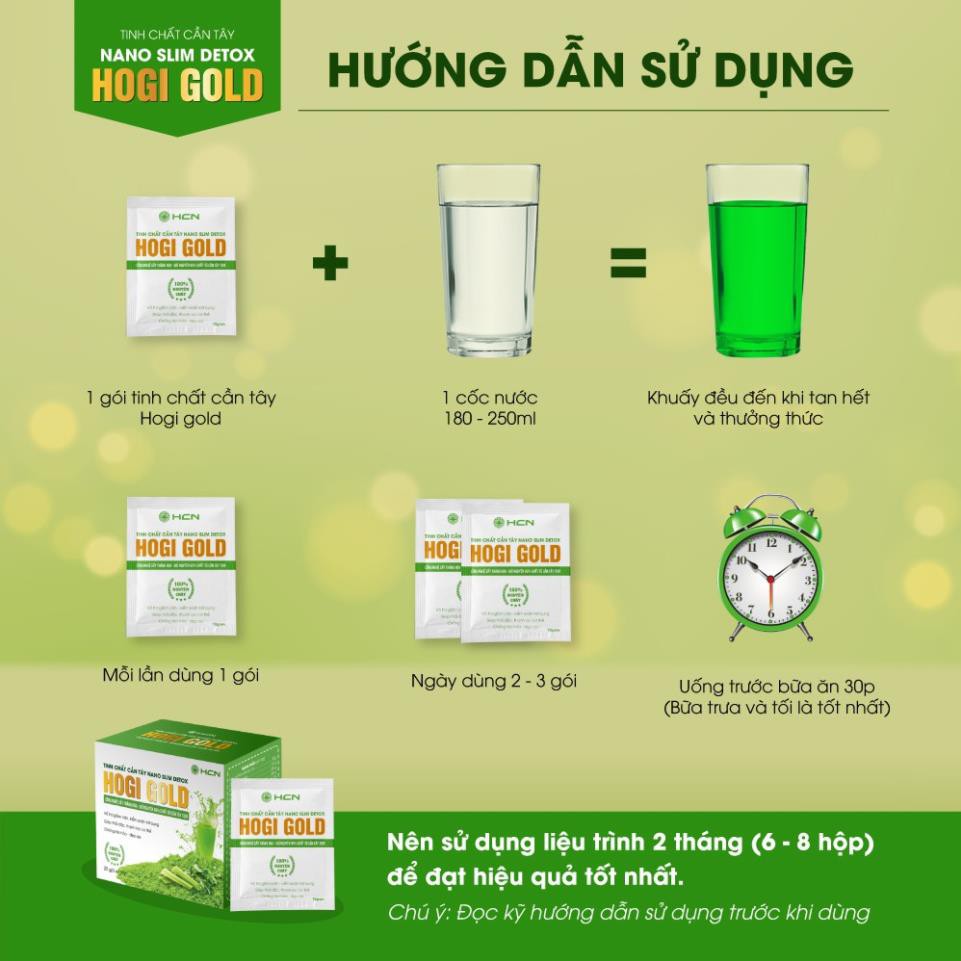 Tinh chất cần tây Nano Slim Detox Hogi hỗ trợ giảm cân, tinh chất cần tây giúp thải độc, thanh lọc cơ thể