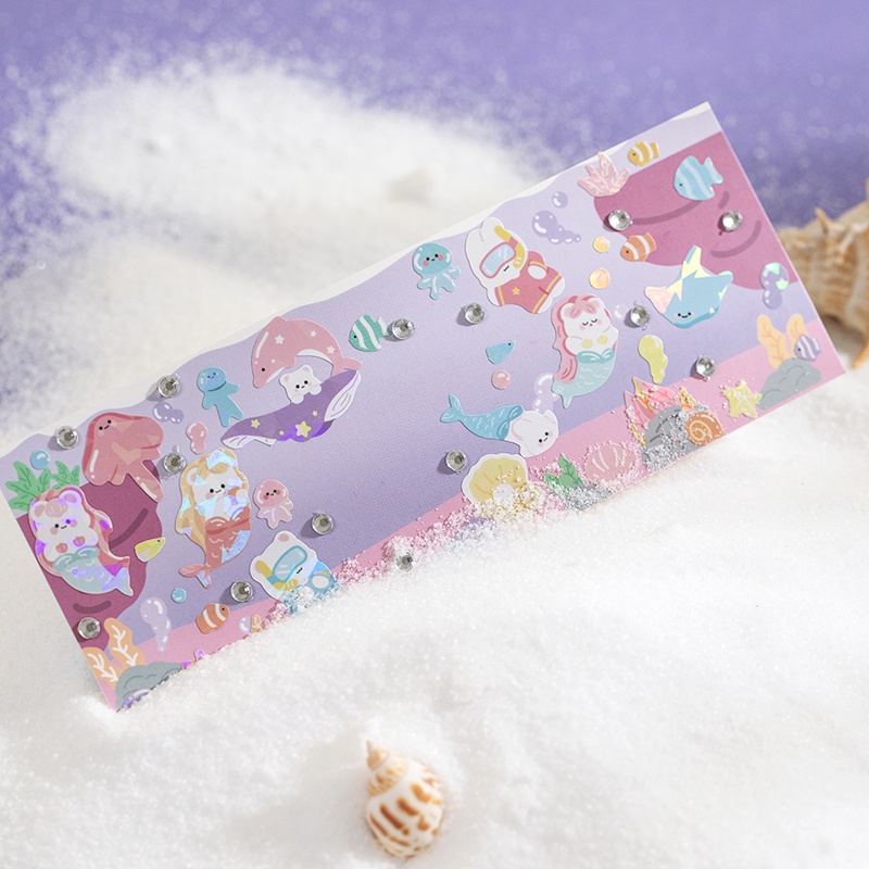 Flowertree Set 2 nhãn dán đáng yêu trang trí sổ tay