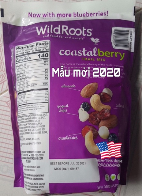 (Kèm bill US) Hạt tổng hợp Coastal Berry USA 737g, date 4-22