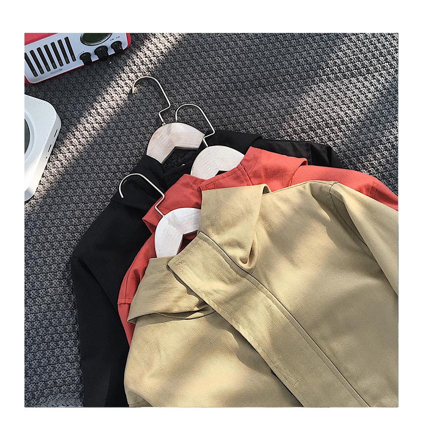 Áo khoác thời trang kaki free size nam nữ túi hộp M011