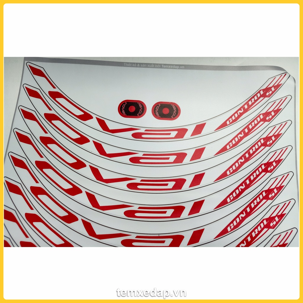 Tem decal dán vành niềng bánh xe đạp địa hình ROVAL CONTROL SL 26/27.5/29in | Sticker đề can vành xe đạp | Temxedap.vn