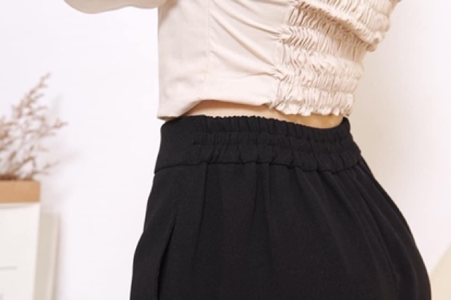 Quần ống rộng đũi xếp ly chun sau vải dày đẹp, may cẩn thận, form chuẩn | BigBuy360 - bigbuy360.vn