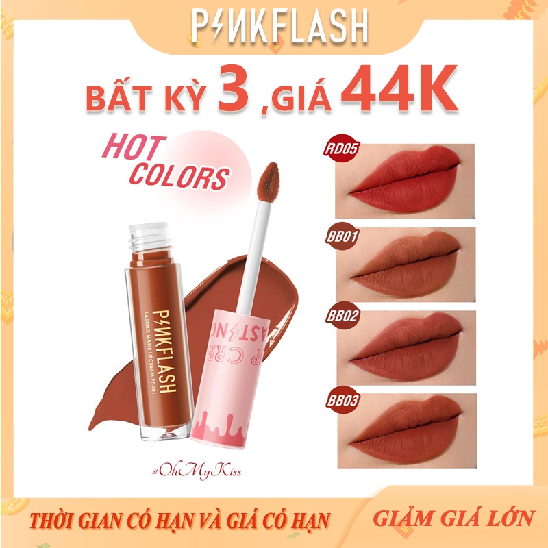 Son Kem Lì Pinkflash Ohmykiss Mềm Mượt Dưỡng Ẩm Lâu Trôi Độc Đáo