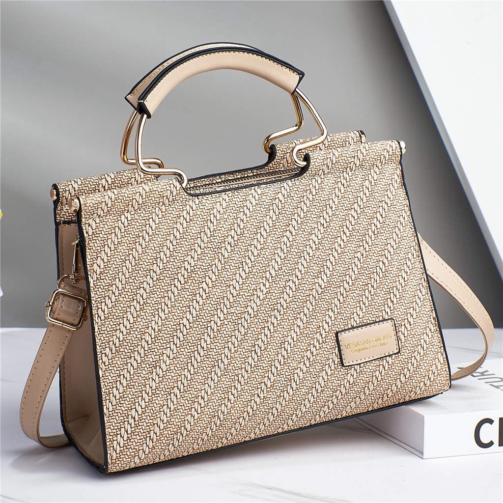 [XẢ KHO] Túi đeo chéo nữ phối quai xách vải da mềm mịn phong cách trẻ trung Hàn Quốc - Hàng Quảng Châu Cao Cấp (TT15)
