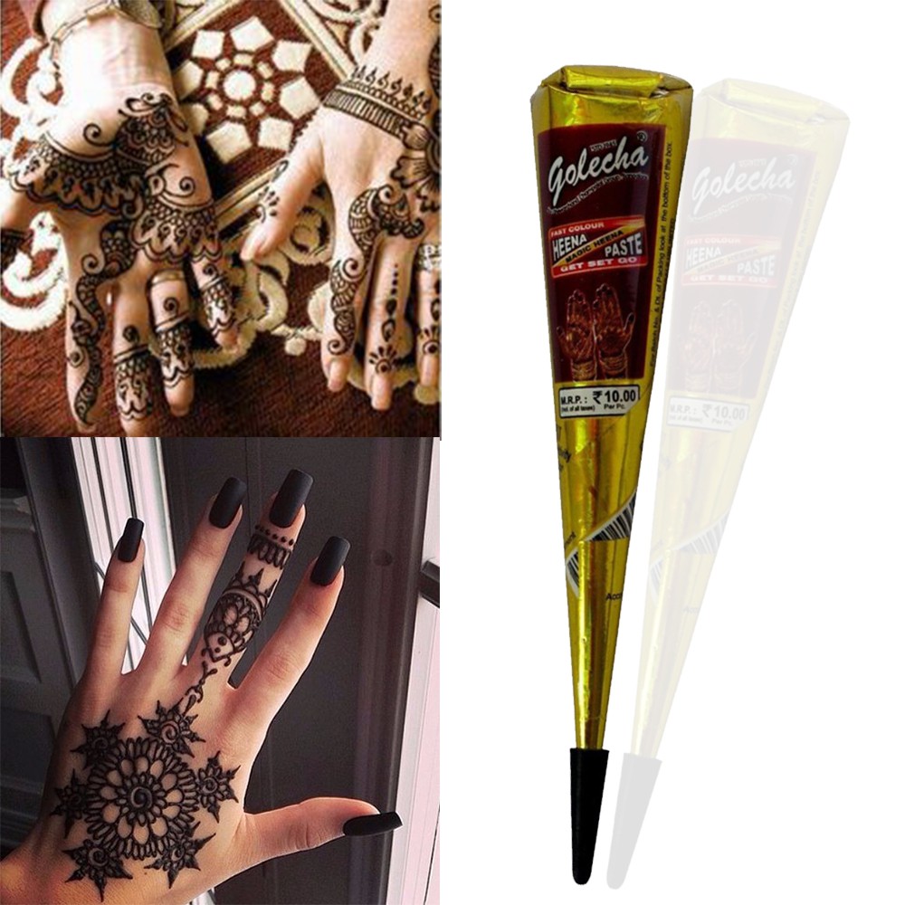 1 Bút Vẽ Henna Chống Nước Với Chiết Xuất Thảo Dược Tự Nhiên