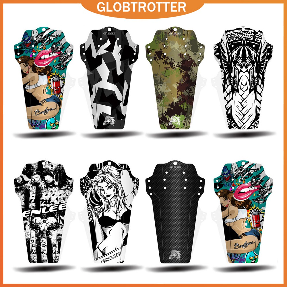 Globetrotter【COD &amp; Hàng sẵn sàng】 Set 1/2 tấm chắn bùn siêu mỏng gắn phía trước xe đạp leo núi tiện dụng