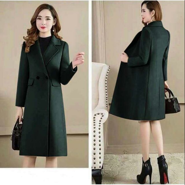 Áo dạ dáng dài cao cấp