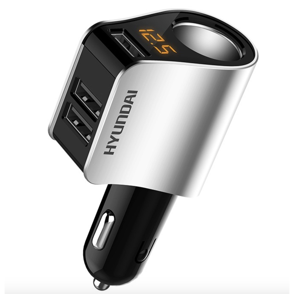 Tẩu sạc ô tô, đầu chuyển cổng tẩu USB Hyundai HY 10 sạc nhanh trên ô tô xe hơi - OTO4S