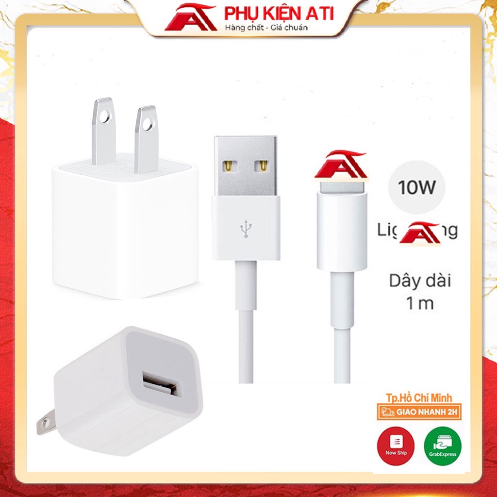Bộ sạc IPdành cho IP6,7,8Plus,X,Xsmax,11,12,13,14,promax-Củ sạc IP - Cáp sạc IP - Phụ kiện ATI