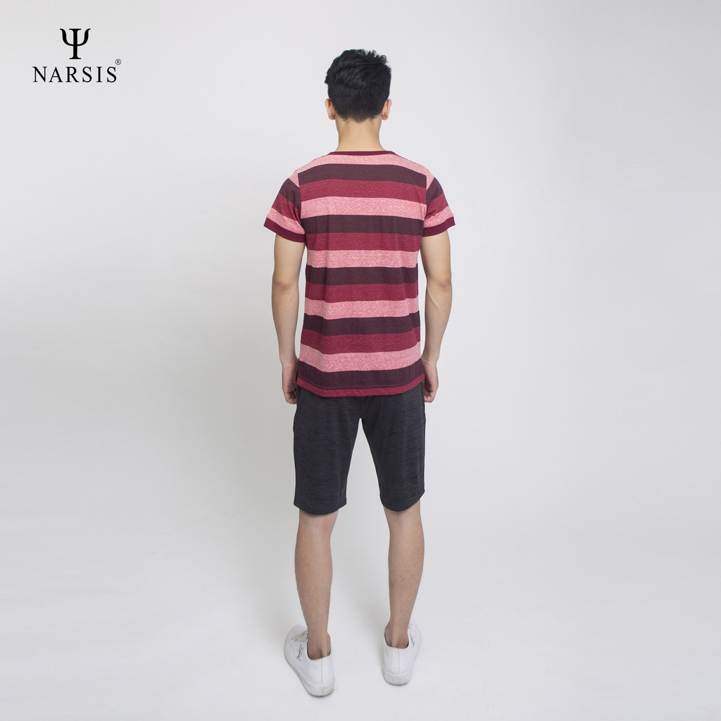 Áo cộc tay nam Narsis D5020 mận kẻ