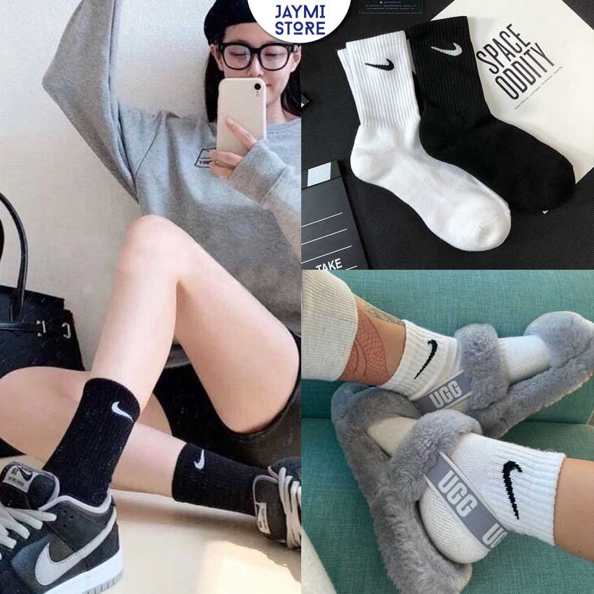 [Freeship + Mã giảm giá] Tất Vớ Nam Nữ Nike Thể Thao Hàng Taobao Hot Trend Chất Liệu Cotton Mềm Mịn Hàng Taobao Có Sẵn