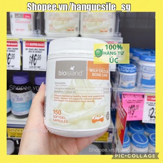 Canxi sữa hữu cơ (150v) Bioisland Milk Calcium Bone Care, Úc, từ 12 tuổi