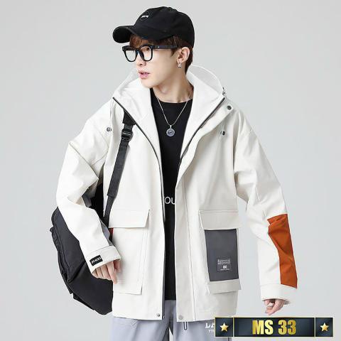 Áo khoác kaki túi hộp nam nữ phong cách hàn quốc - skymen Fashion AKK01