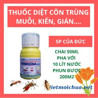 [WHO Khuyên Dùng] Thuốc Diệt Muỗi Của Đức Fendona 10SC Chai 50ml Diệt Muỗi, Kiến, Gián…