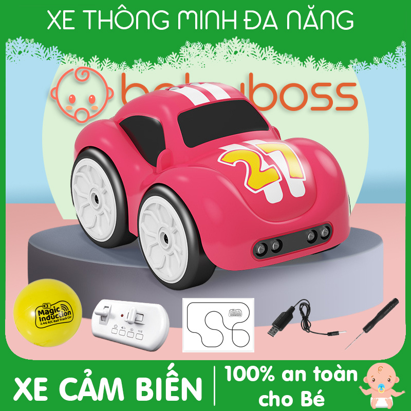 Xe đồ chơi cho bé ô tô điều khiển thông minh cảm biến đa năng chạy theo nét vẽ ZG001