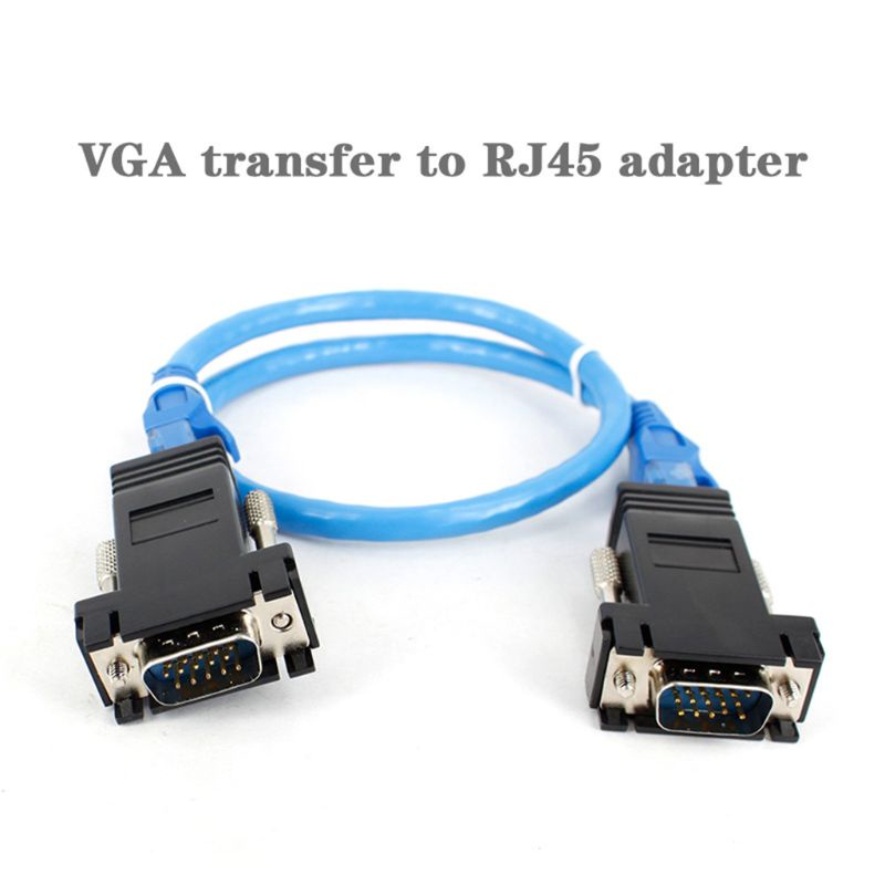 Đầu Chuyển Đổi VGA Sang Lan Cat5 Cat5e / 6 RJ45 Ethernet Female Chất Lượng Cao
