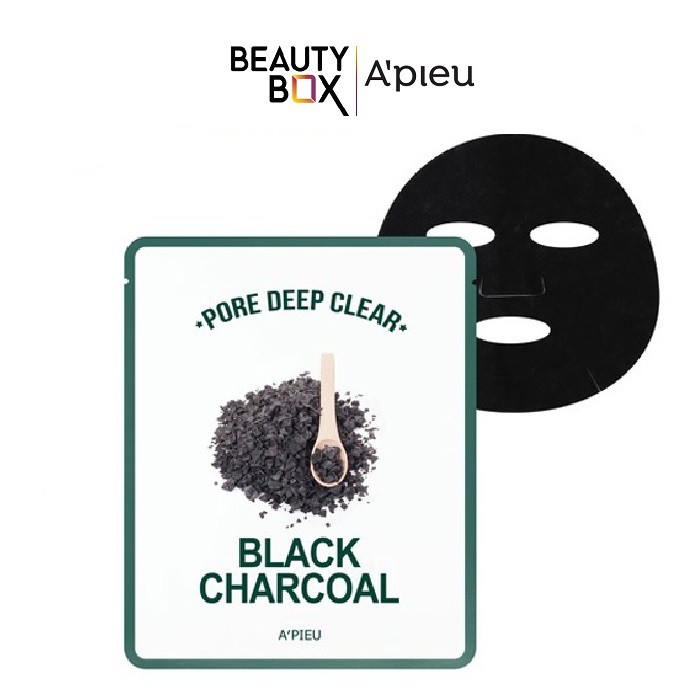 Mặt Nạ Giấy A'Pieu Pore Deep Clear Black Charcoal Mask 25g