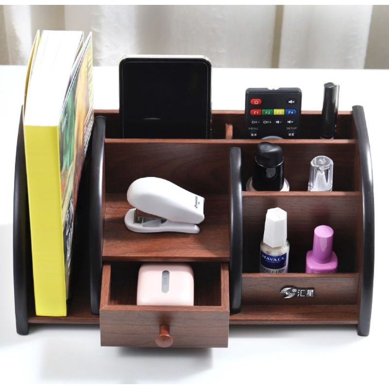 Kệ gỗ để đồ cao cấp size 28cm có ngăn kéo