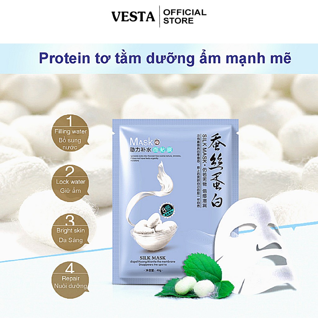 Mặt nạ giấy tơ tằm - silk mask dưỡng trắng và dưỡng ẩm da One Spring 30ml | BigBuy360 - bigbuy360.vn