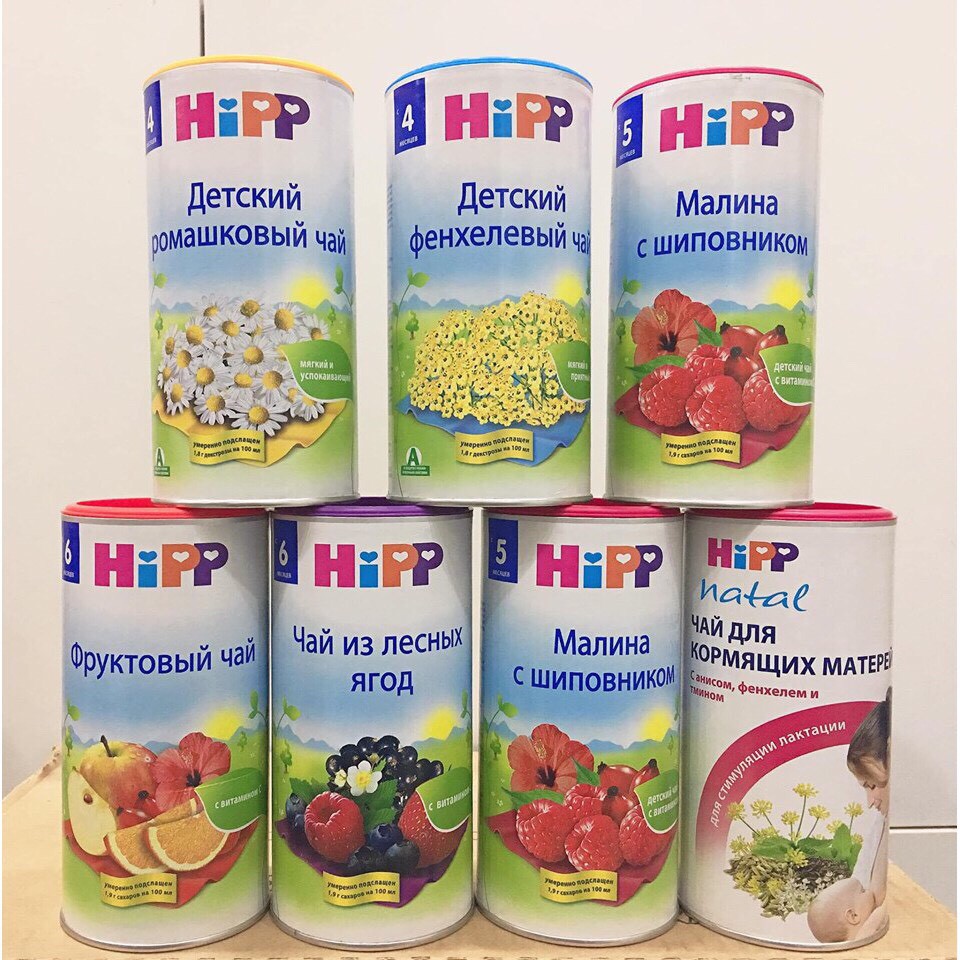 Trà hoa quả HIPP hàng Nga đủ vị (2022)
