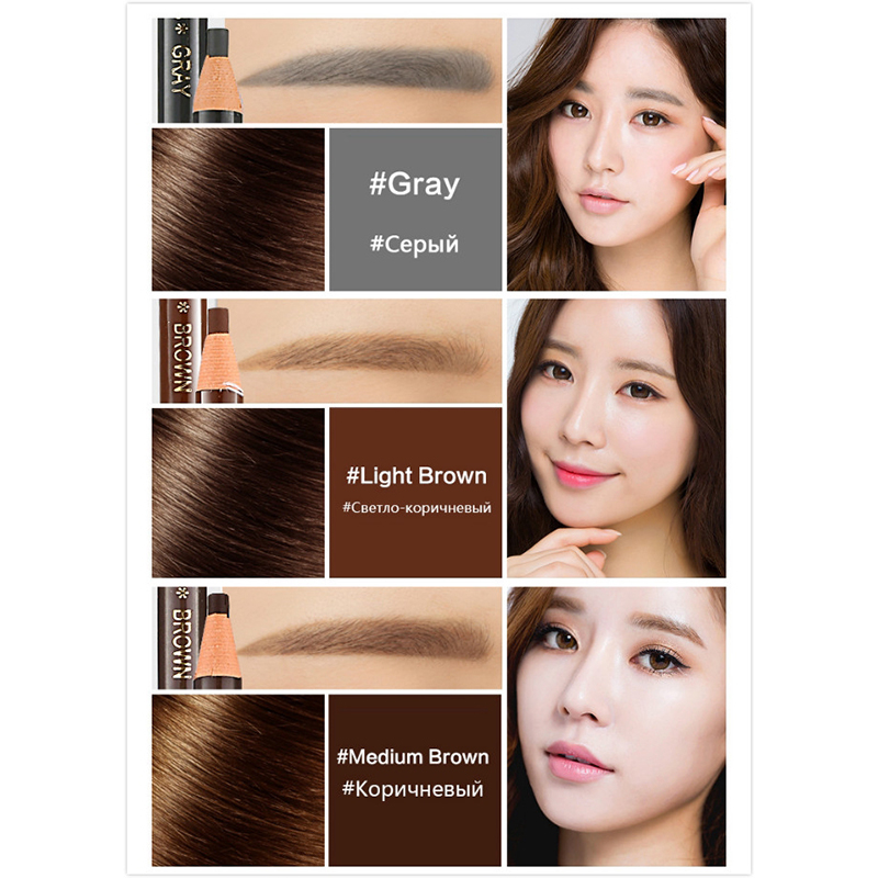 Bút chì kẻ lông mày trang điểm lâu trôi chống thấm nước với 5 màu sắc tùy chọn | BigBuy360 - bigbuy360.vn