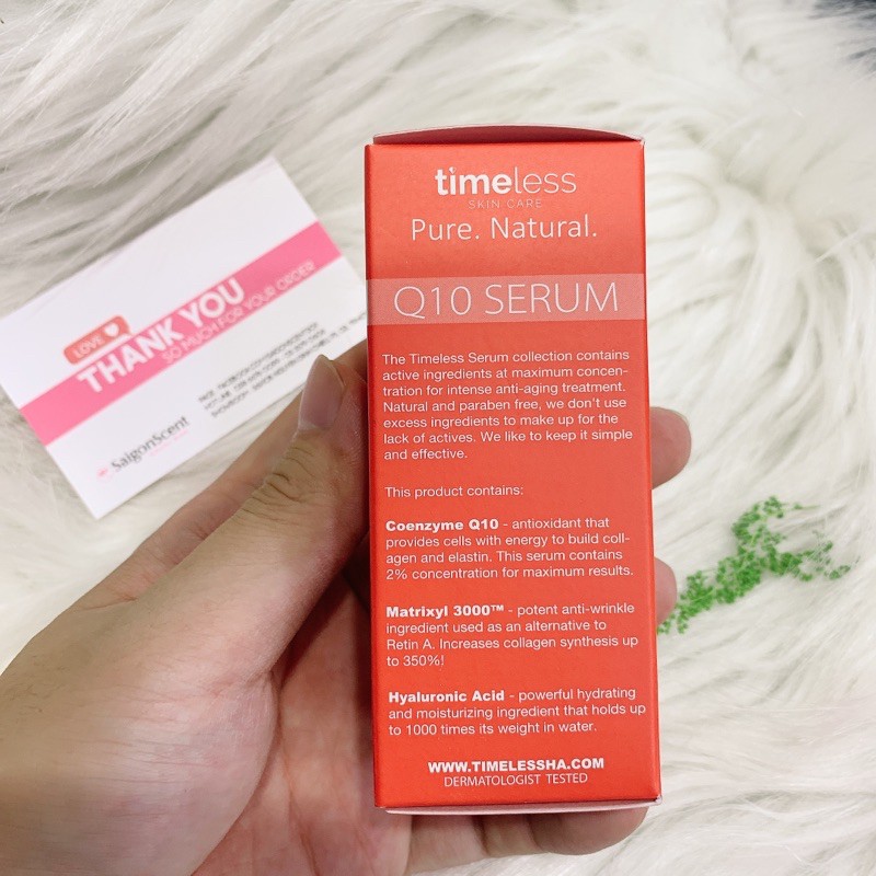 Tinh chất chống lão hóa Timeless Coenzyme Q10