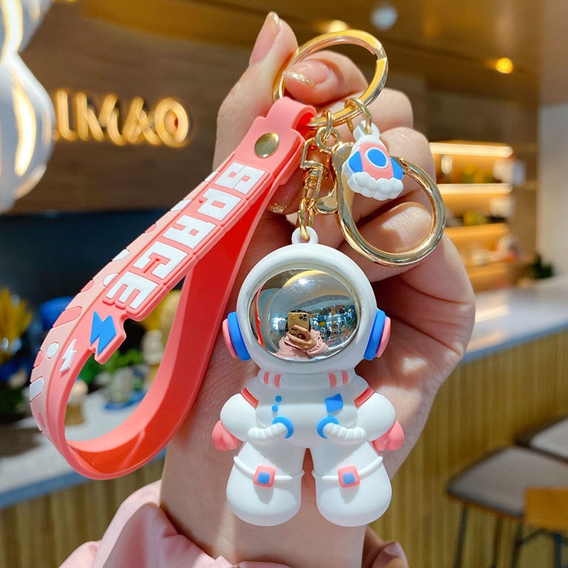 Móc Khóa Epoxy Hình Phi Hành Gia Hoạt Hình Dễ Thương Sáng Tạo