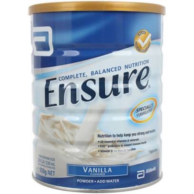 Sữa bột Ensure Úc 850g vị vanila