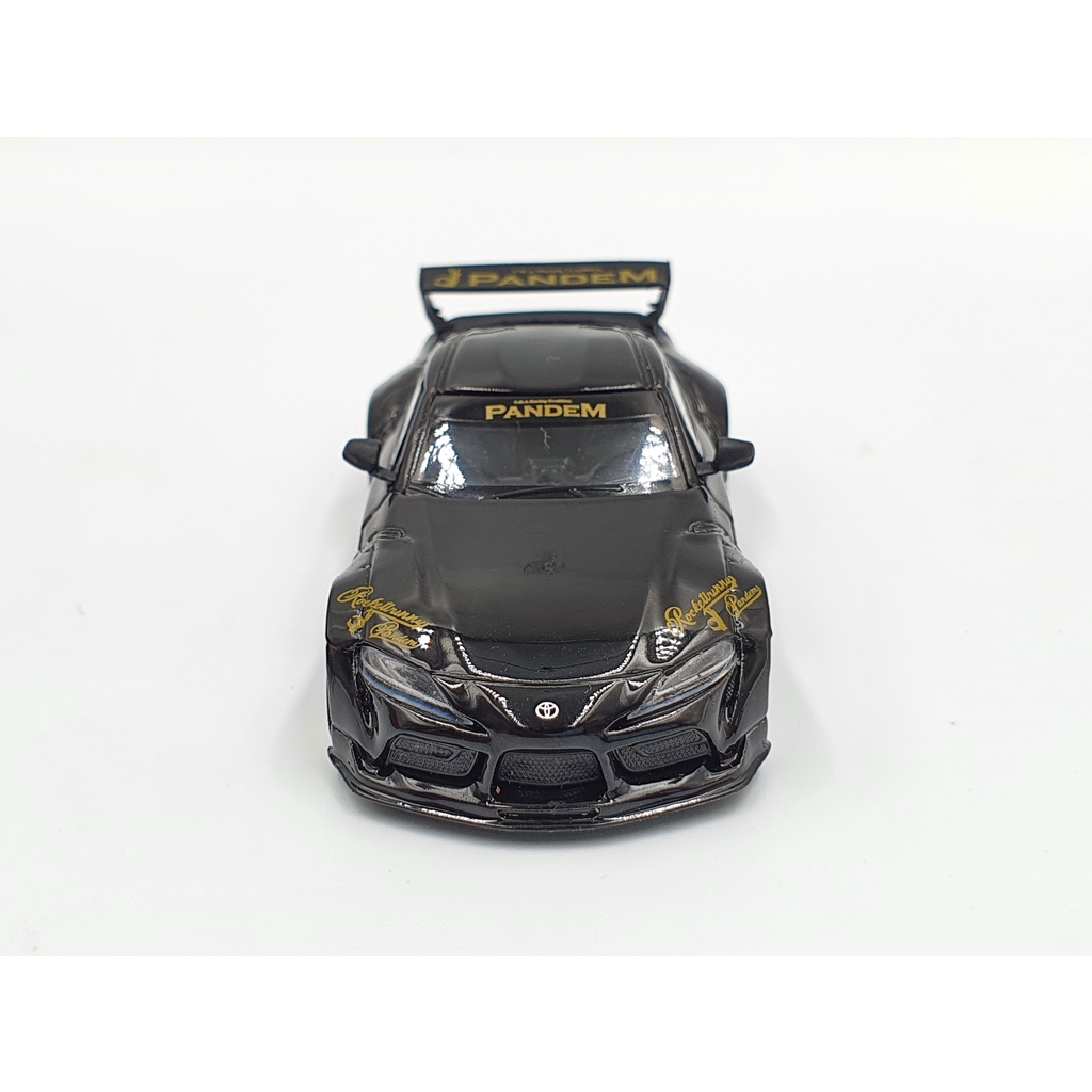 Xe Mô Hình Pandem Toyota GR Supra V1.0 Black LHD 1:64 Mini GT (Đen)