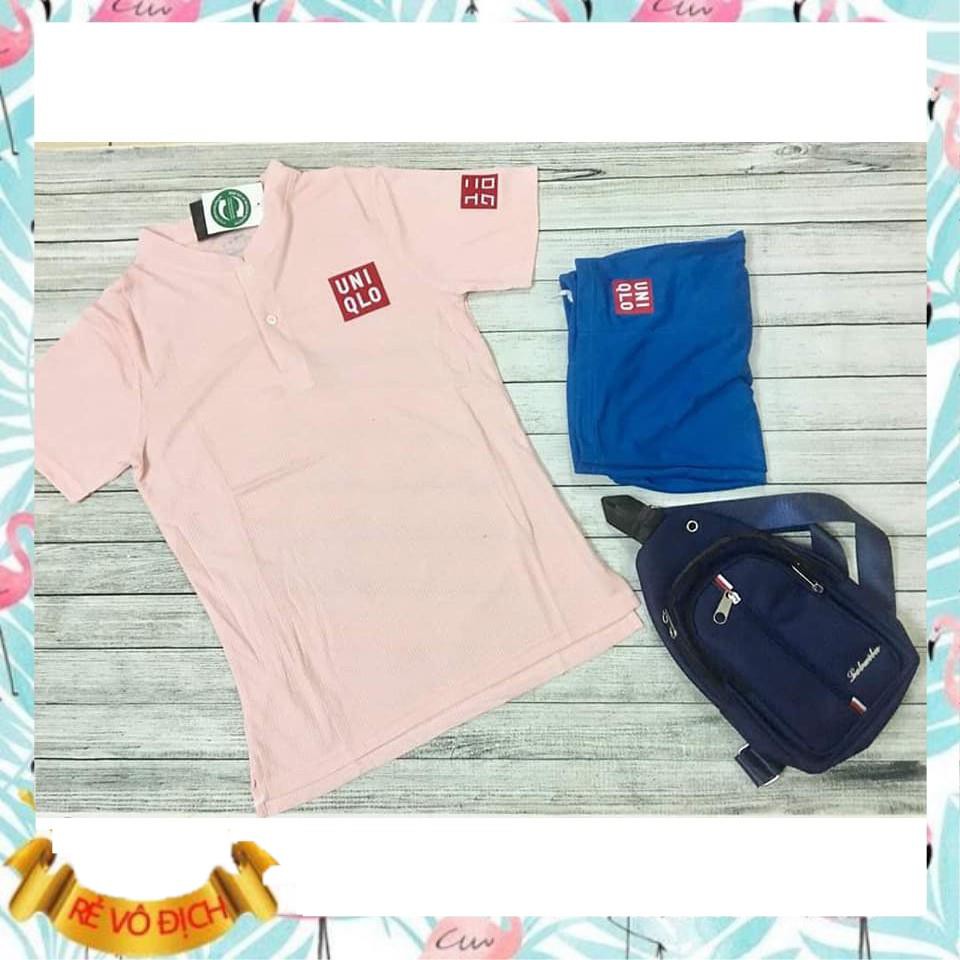 [ Shop Bán Lỗ Xin Đánh Giá 5 ⭐ ] Bộ quần áo thể thao uniqlo màu hồng,bộ quần áo tennis hàng cao cấp