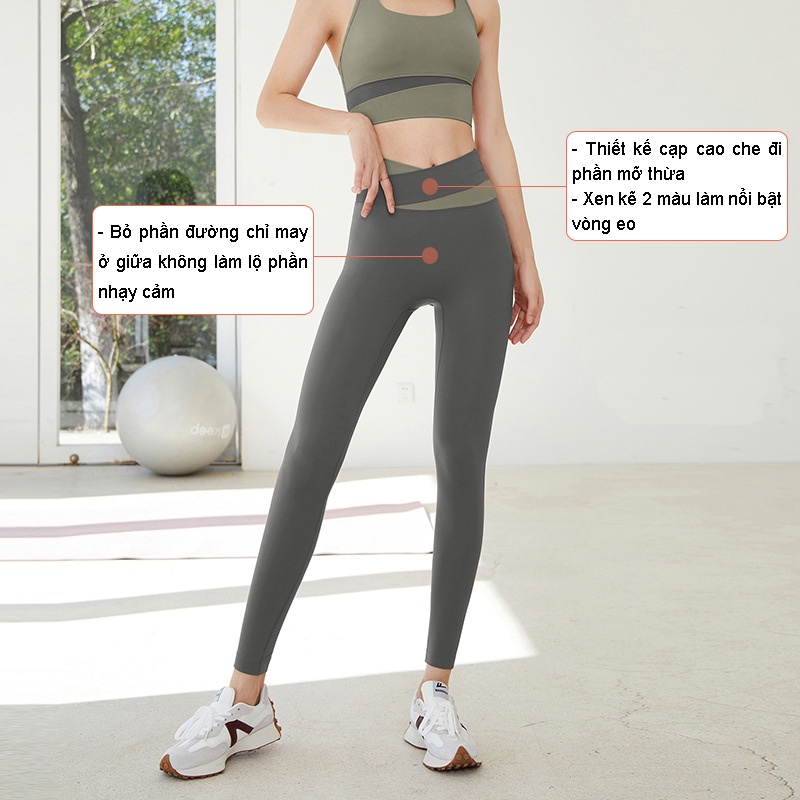 Bộ Quần Áo Tập Gym Yoga Thể Thao Nữ Co Giãn Cao Cấp Thấm Hút Mồ Hôi Có Mút Ngực - BG1