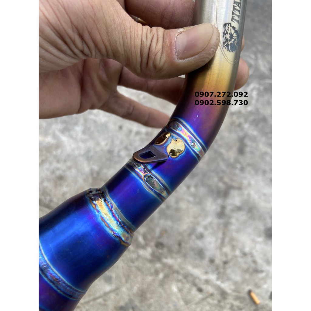 Cổ pô Titan xịn gắn pô lon pô độ 27mm X 51mm cho SHVN 19 quay đầu / Air Blade 125-150 / Vario / Click thái