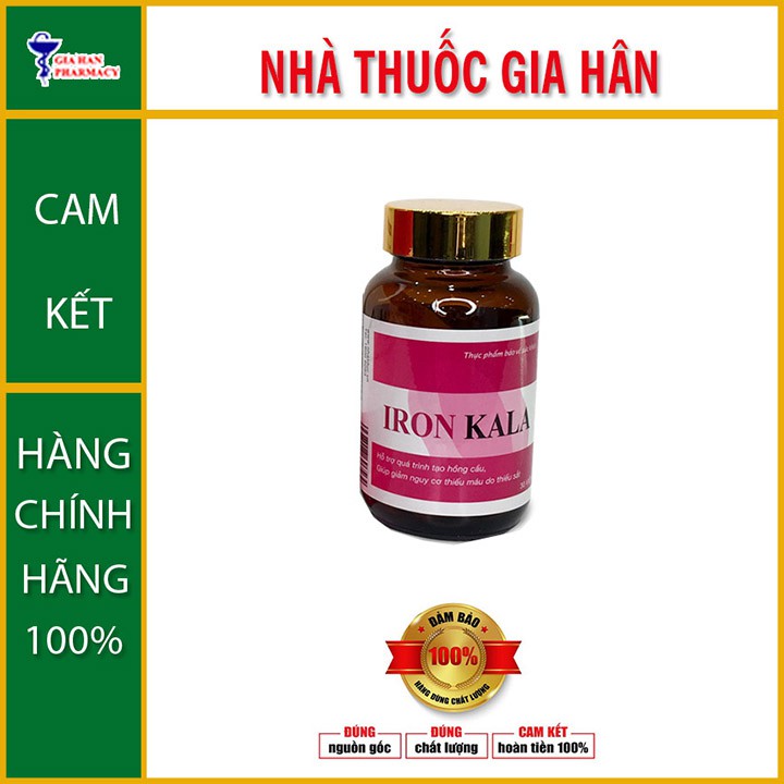 Viên Uống Iron Kala - Hỗ Trợ Quá Trình Tạo Hồng Cầu & Giảm Nguy Cơ Thiếu Máu