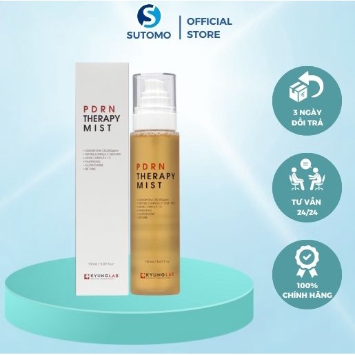Xịt khoáng kyung lab chính hãng PDNR THERAPY MIST, xịt nước thần tế bào gốc tăng sinh collagen,cấp ẩm phục hồi bảo vệ da