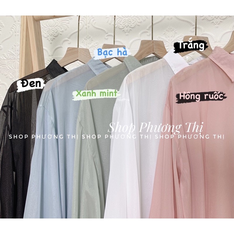 Áo khoác voan mỏng ulzzang - sơmi giấy đi biển (hình shop tự chụp/sẵn) | BigBuy360 - bigbuy360.vn