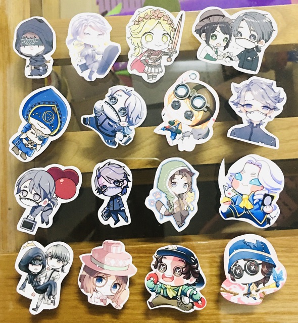 20-50 stiker Game ldentity V, ticker ldentity V có ép lụa bóc dán