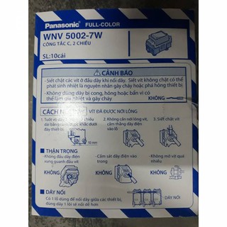 Công tắc cầu thang Panasonic WNV5002-7W(1 chiếc)