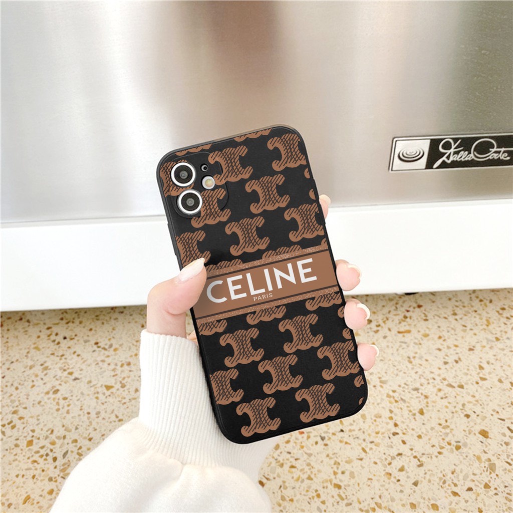 Ốp Lưng Iphone Cạnh Vuông, Bảo Vệ Camera Hình C.E.L.I.N.E Ip 7Plus/8Plus/x/xs/xsmax/11/11promax/12/12promax/13/13promax