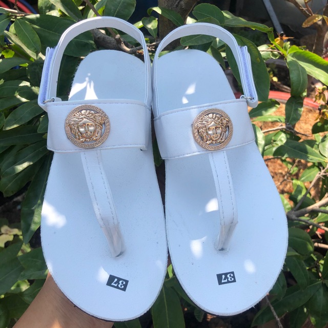 Sandal đồng nai dép quai hậu nữ ( đế trắng quai hậu trắng ) size từ 35 nữ đến 40 nữ