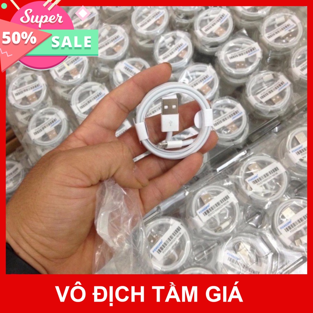 (sale) dây dạc ip,cáp sạc IPfoxconn 5ic xịn siêu bền cho IP5/6/7/8...(bảo hành 12 tháng) tgpk8999
