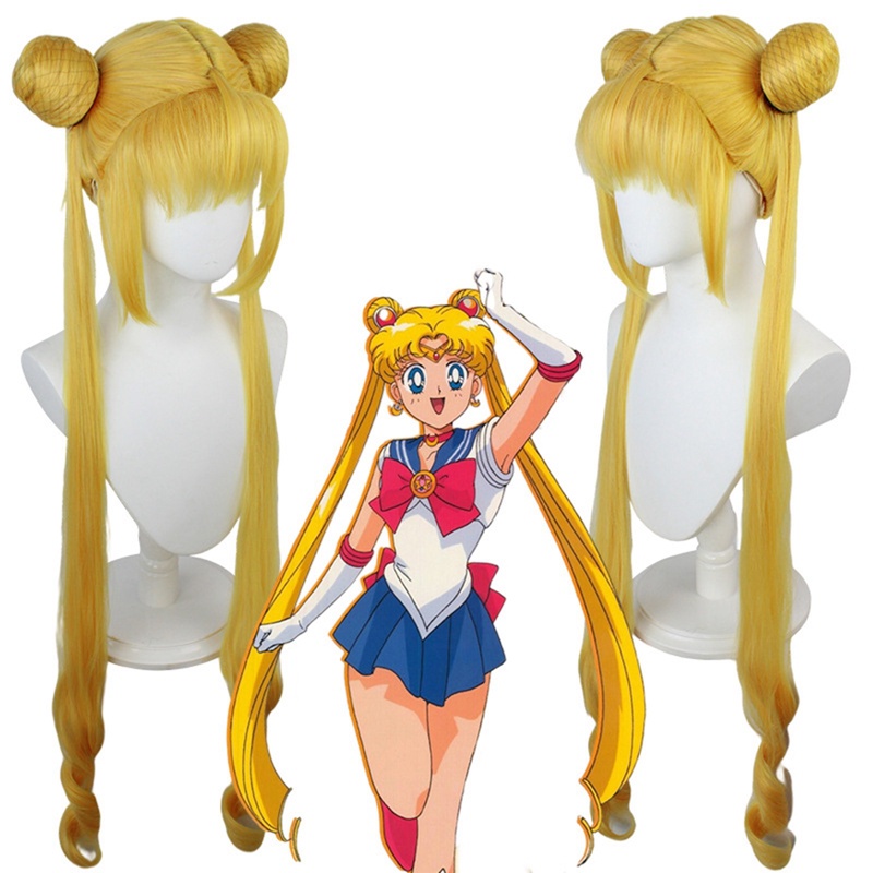 Tóc Giả Cosplay Thủy Thủ Mặt Trăng Tsukino Usagi