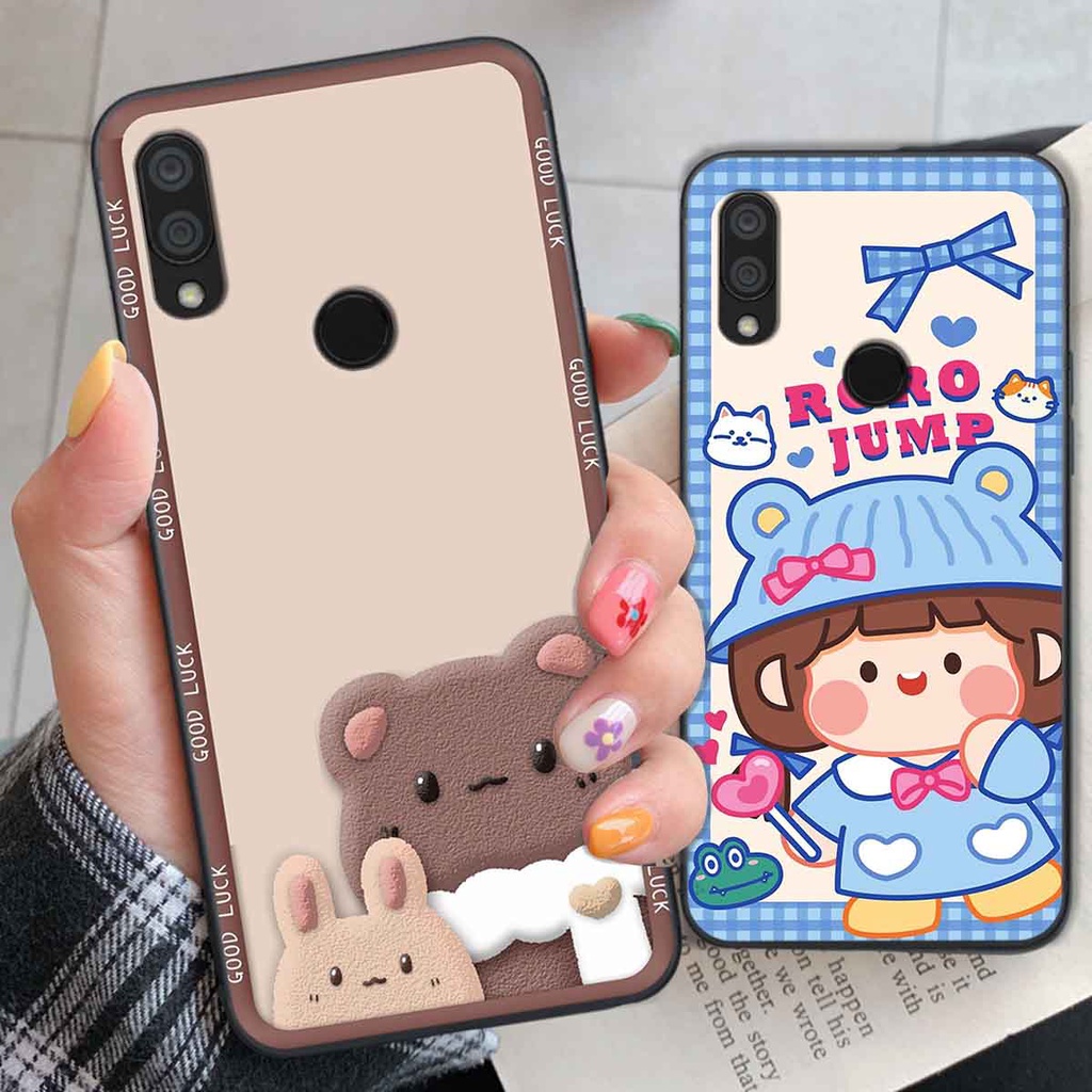 Ốp Xiaomi Redmi 7 bear brick, gấu đáng yêu, dễ thương